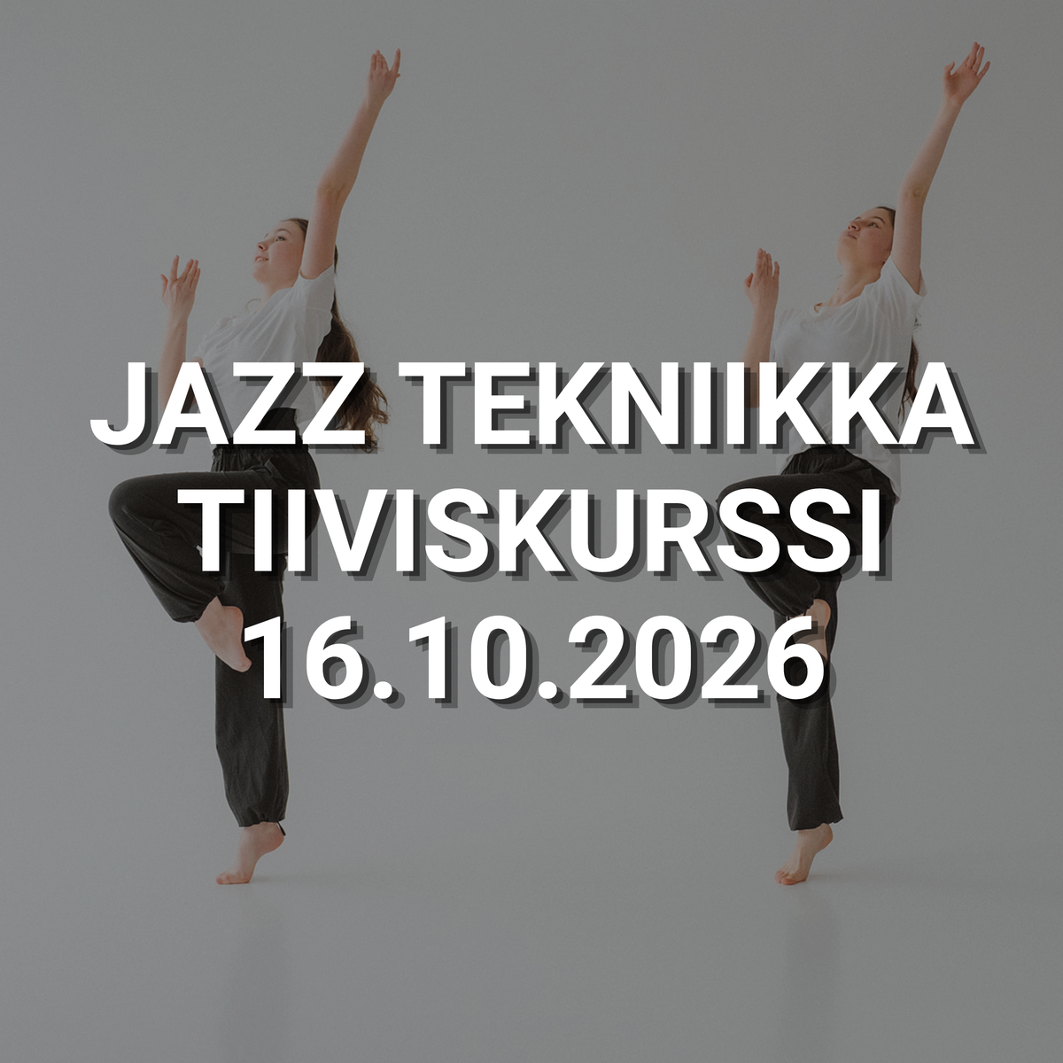 Jazz tekniikka tiiviskurssi, 16.10.2026